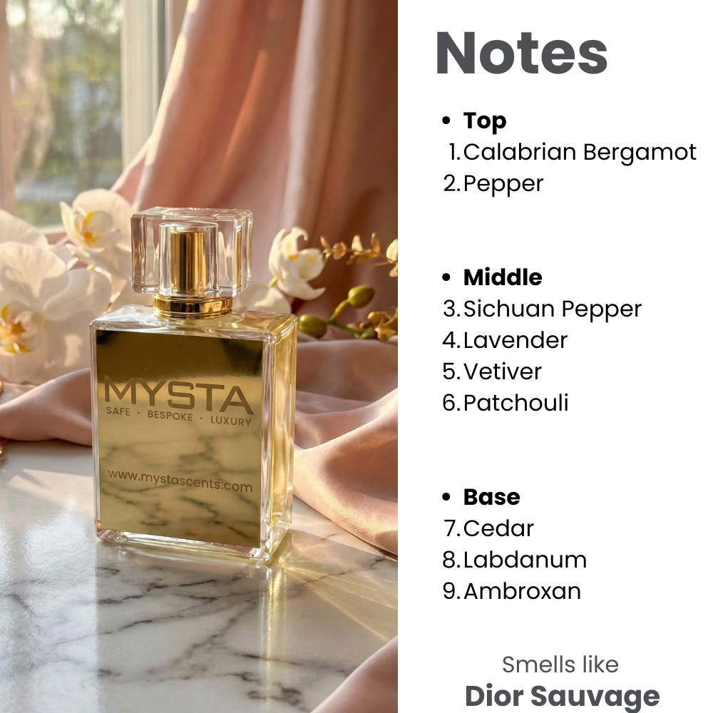 Bottle - Similar to Dior Sauvage with perfume notes