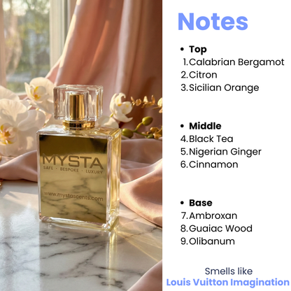 Bottle of Imagine, the best clone of Louis Vuitton Imagination in India